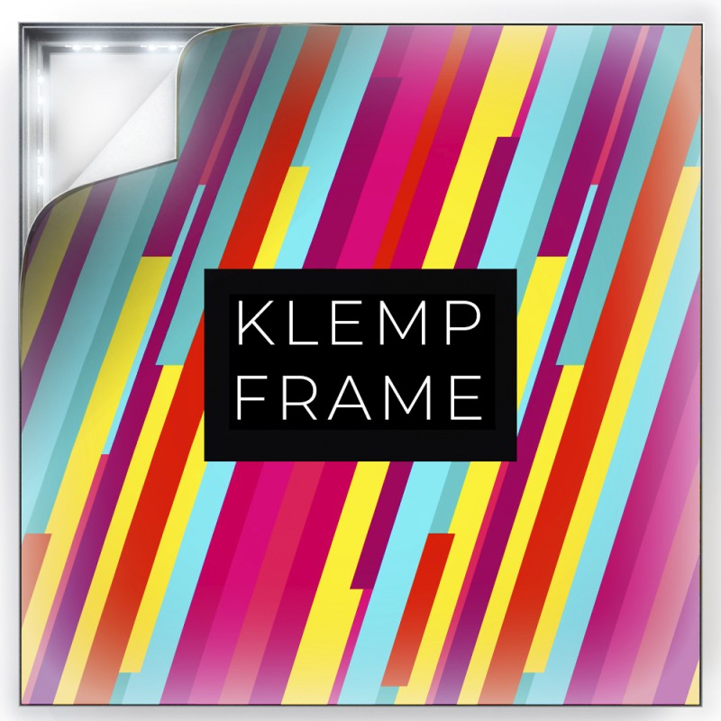 Textile picture LED frame size 100 mm (Klemp) - Textile painting