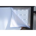 Tableau textile LED taille du cadre 50 mm (Klemp)