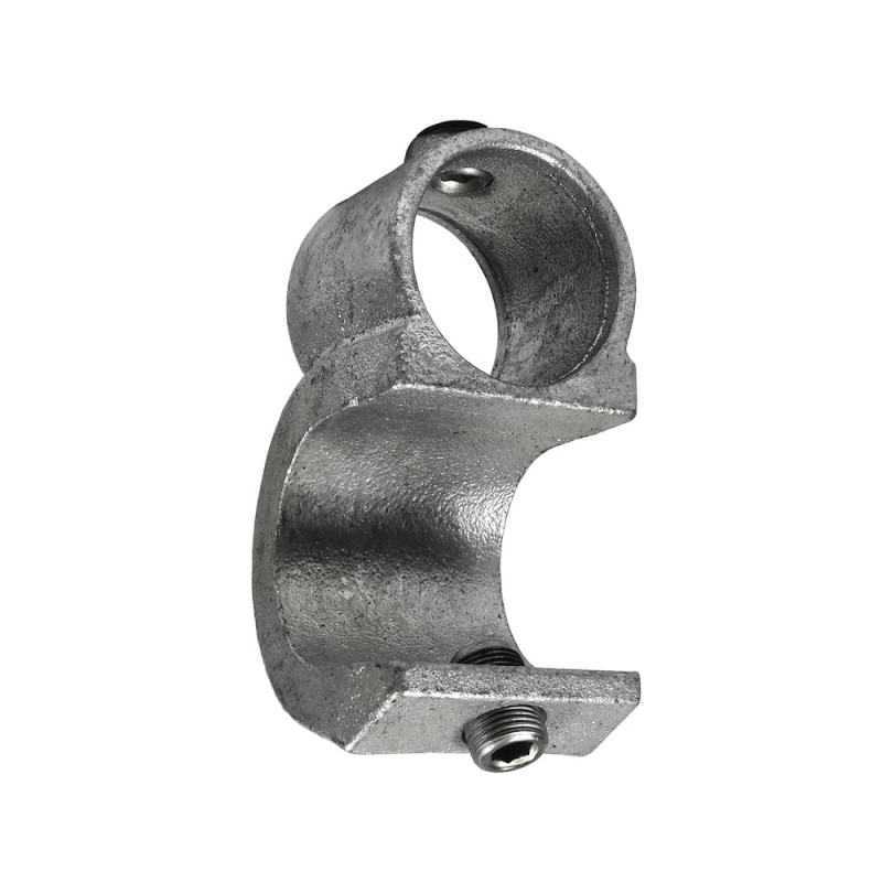 Clamp-on crossover Typ 201D, 42,4 mm, Galvanized (Klemp) - Round Tubefittings