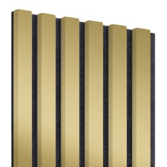 MDF laths on felt 275x30 cm - Golden gloss (Klemp)