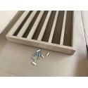 Free standing slat wall - White mat - 22x90 (Klemp)