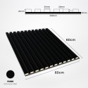 3D panels on felt - Black mat (Klemp)