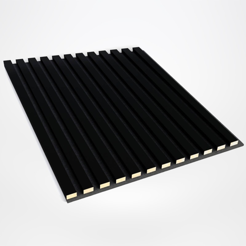 3D panels on felt - Black mat (Klemp) - 3D panels on felt