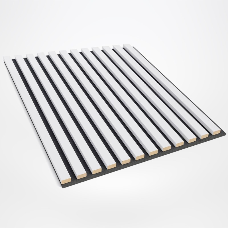 3D panels on felt - White mat (Klemp) - 3D panels on felt