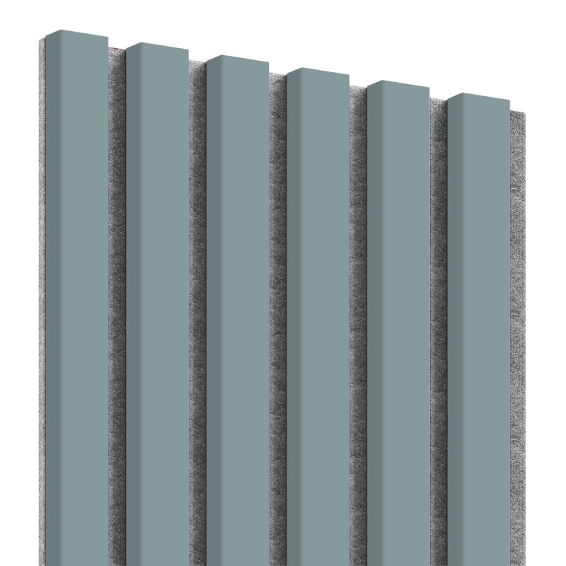 MDF laths on felt 275x30 cm - Scandinavian Grey (Klemp) - MDF slats on felt