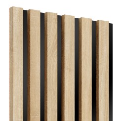 MDF laths on panel 275x30 cm - Sonoma Oak (Klemp)