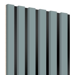 MDF laths on panel 275x30 cm - Scandinavian Grey (Klemp)