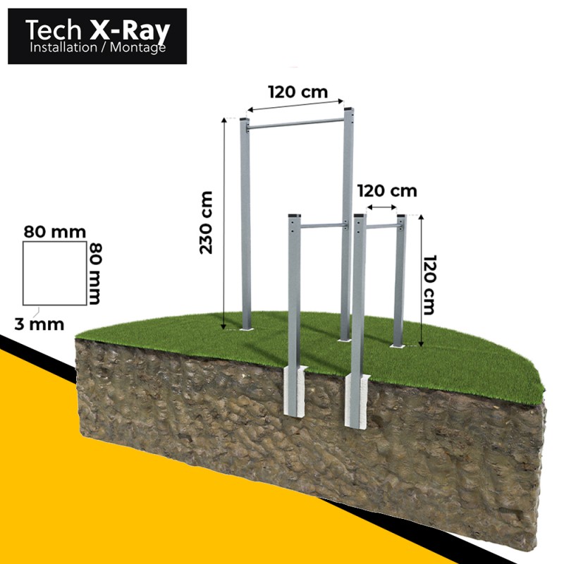 Venkovní tréninkový čtverec Model 3 KLEMP
