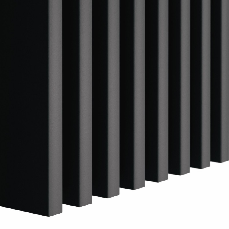 Freestanding MDF Slats 22x90 - Black mat - 10 pieces (Klemp) - MDF slats Freestanding