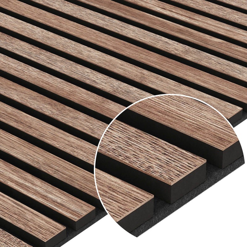 Acoustic panel natural veneer - American Walnut () - Acoustic panels