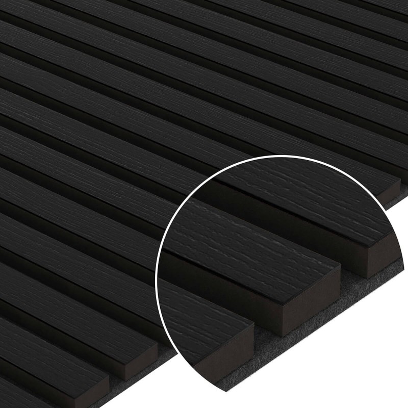 Acoustic panel natural veneer - Black oak () - Acoustic panels
