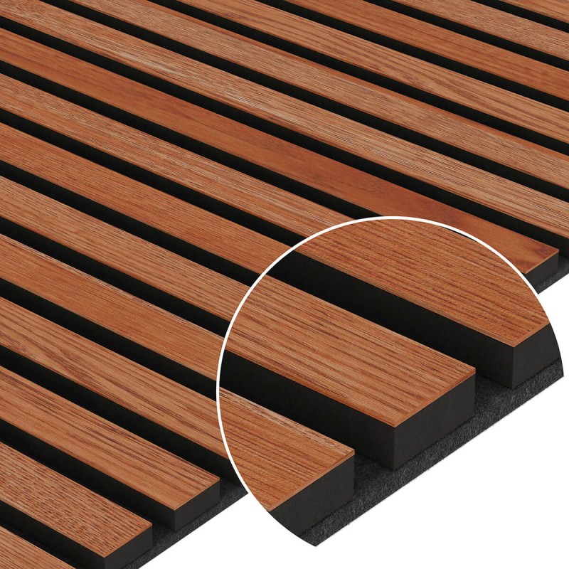 Acoustic panel natural veneer - Mahogany () - Acoustic panels