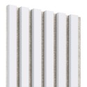 Lattes MDF sur feutre 275x30 cm - Tapis blanc (Klemp)