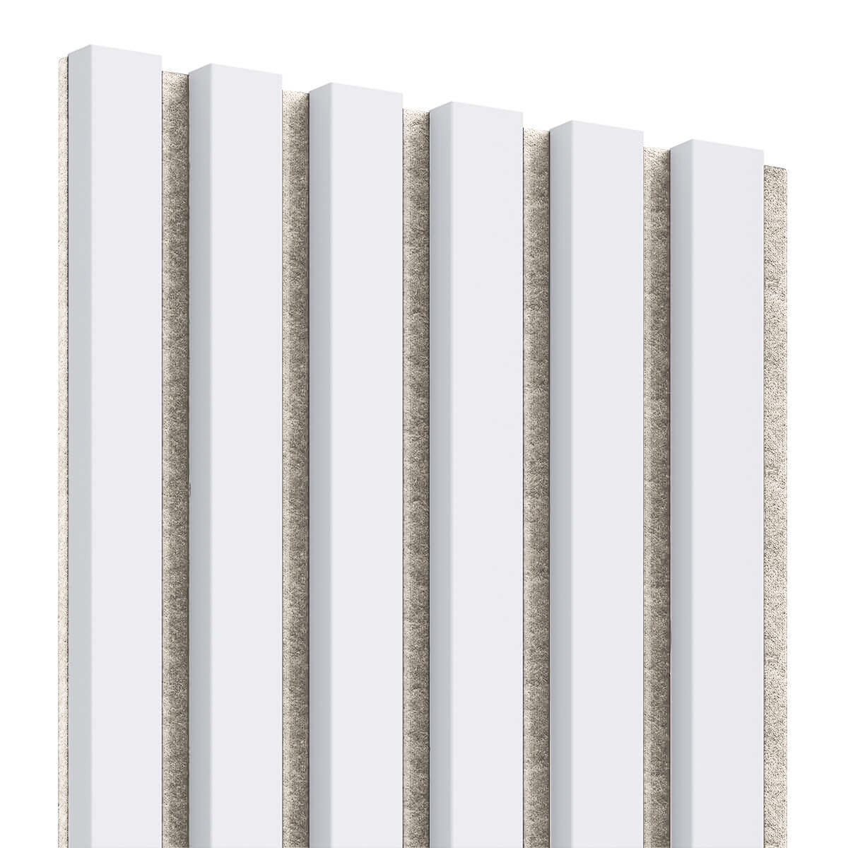cm x  günstig Kaufen-Lamellenleisten aus MDF auf Filz 275 x 30 cm - Weiß. Lamellenleisten aus MDF auf Filz 275 x 30 cm - Weiß . 