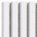 Lattes MDF sur feutre 275x30 cm - Tapis blanc (Klemp)