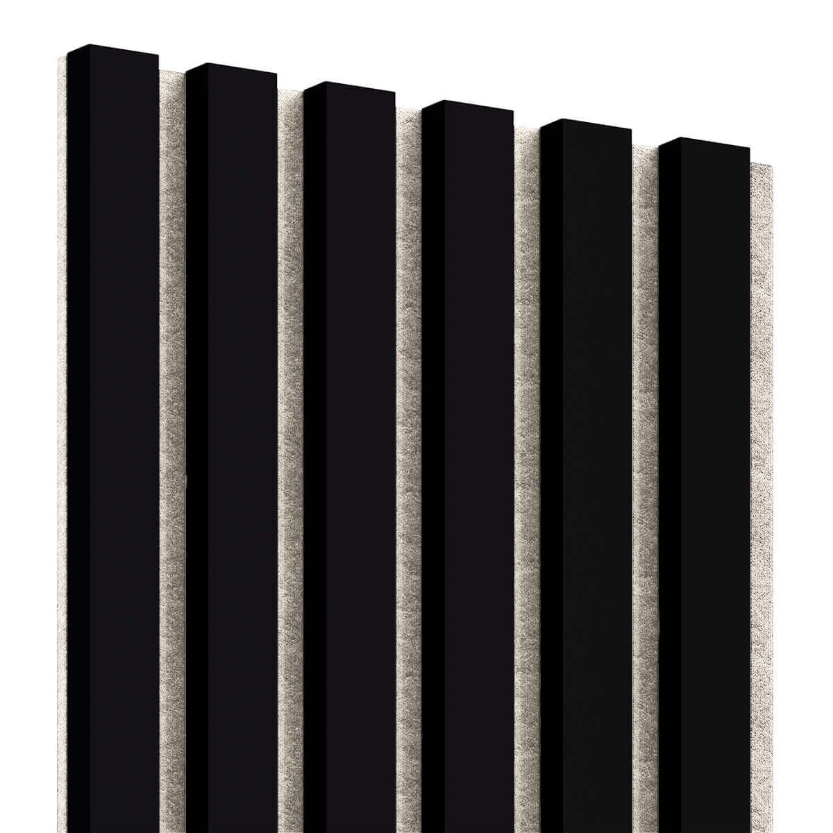 cm x  günstig Kaufen-Lamellenleisten aus MDF auf Filz 275 x 30 cm - Schwarz. Lamellenleisten aus MDF auf Filz 275 x 30 cm - Schwarz . 
