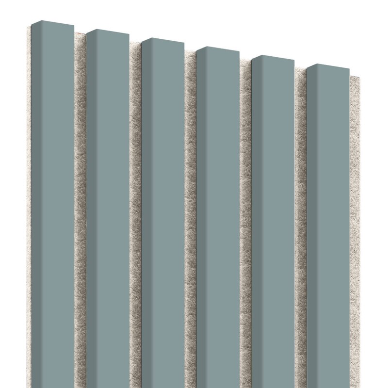 MDF laths on felt 275x30 cm - Scandinavian Grey (Klemp) - MDF slats on felt