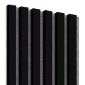 Lattes MDF sur feutre 275x30 cm - Tapis noir (Klemp)