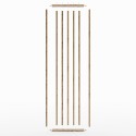 Free standing slat wall - Wotan oak - 22x70 (Klemp)