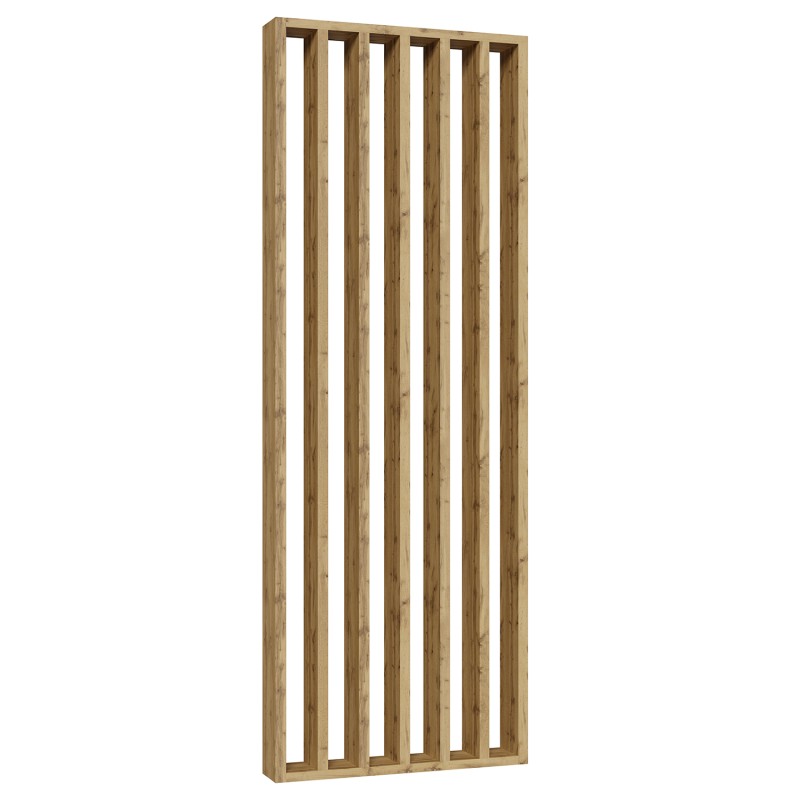 Free standing slat wall - Wotan oak - 22x90 (Klemp) - Prefabricated openwork walls