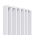 Free standing slat wall - White mat - 22x70 (Klemp)