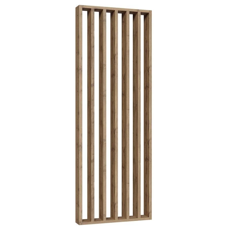 Free standing slat wall - Natural oak - 22x70 (Klemp) - Prefabricated openwork walls