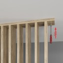 Free standing slat wall - Sonoma Oak - 22x70 ()