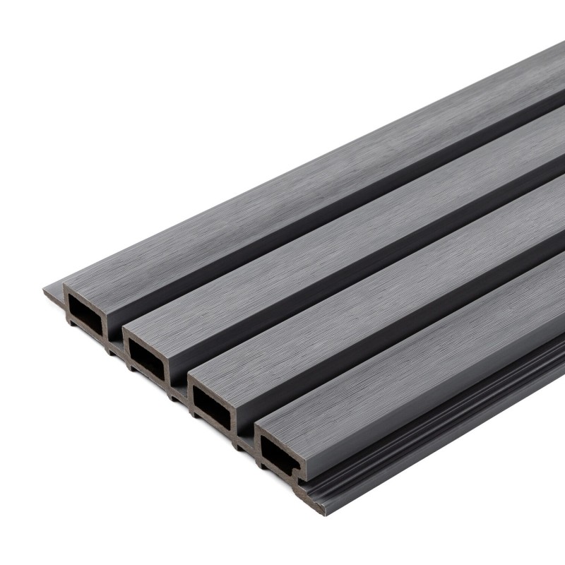 Premium Lamella Cladding Board - 219x26 mm - Gray () - Composite facade panels