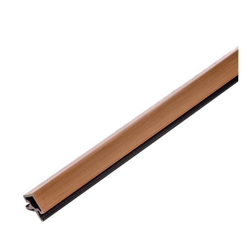 Listello composito angolare a lamelle premium - 2,9 m di lunghezza Teak () - Pannelli compositi per facciate
