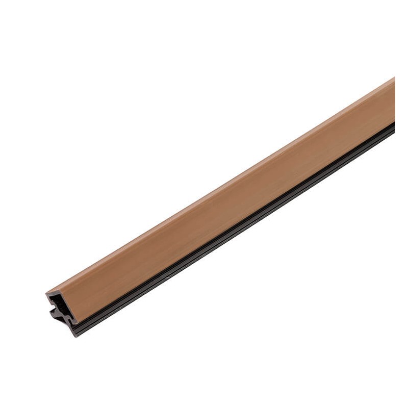 Premium composiet hoeklamellenstrip - 2,9 m lang - 3D Amber (Klemp) - Composiet gevelplanken