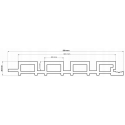 Premium lamellen gevelplank - 219x26 mm - Grafiet ()