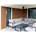 Premium composiet hoeklamellenstrip - 2,9 m lang - Teak (Klemp)