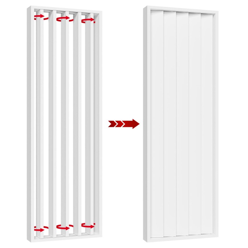 Panneaux rotatifs - 22x90 - Blanc mat (Klemp) - Panneaux rotatifs