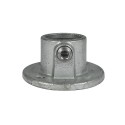 Flangia, rotonda Typ 10F, 60,3 mm, Zincato (Klemp)