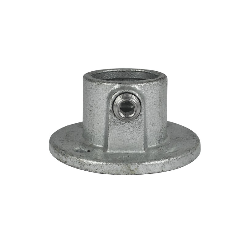 Rohrverbinder Fussplatte Rund - Typ 10D - 42,4 mm (Klemp) - Runde Rohrverbinder Verzinkt