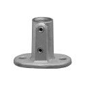 Brida de base de barandilla Typ 12D, 42,4 mm, Galvanizado (Klemp)