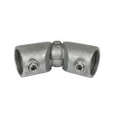 Adjustable Elbow PieceTyp 125D, 42,4 mm, Galvanized (Klemp)