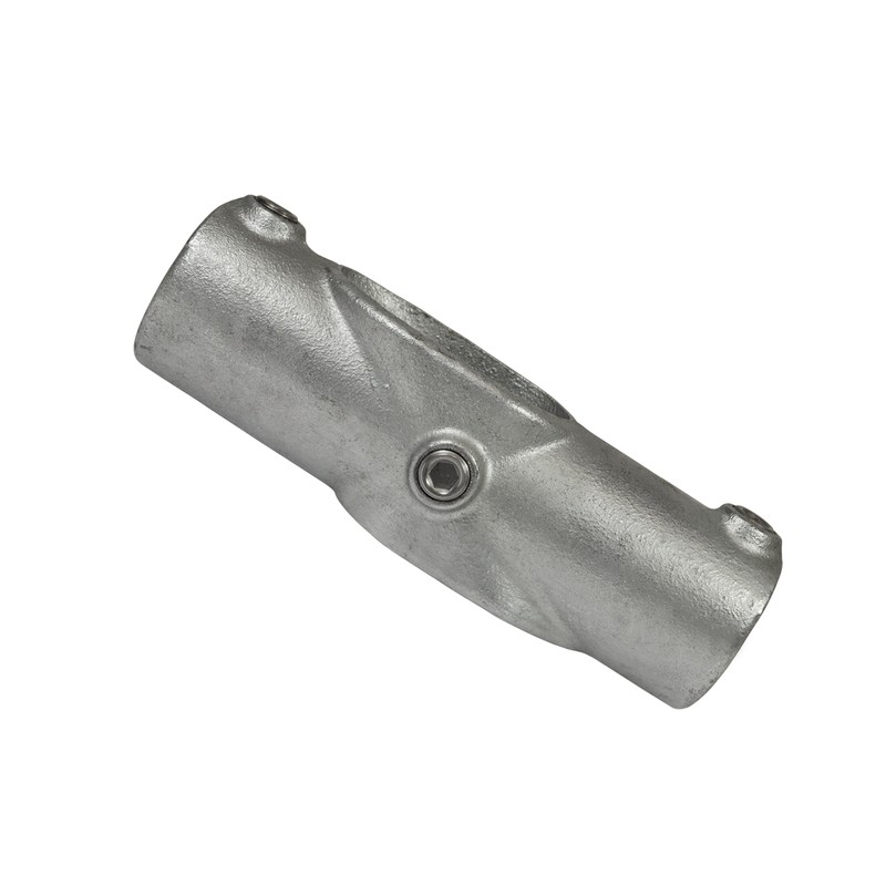 Angle Cross 0°- 45°Typ 126D, 42,4 mm, Galvanized (Klemp) - Round Tubefittings