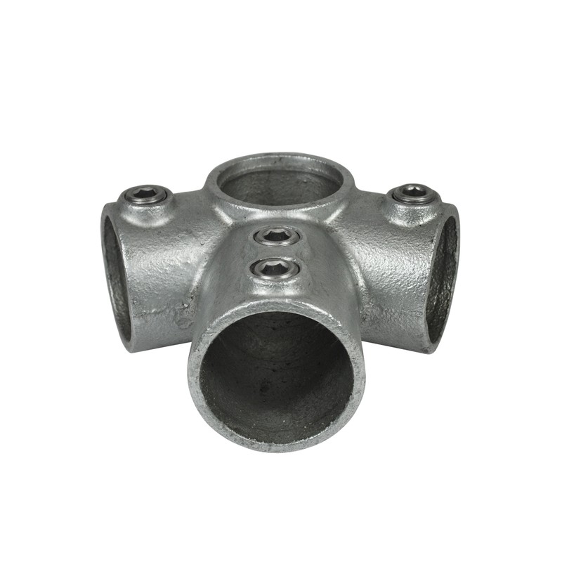 ridge fitt 27½° Typ 91D, 42,4 mm, Galvanized (Klemp) - Round Tubefittings