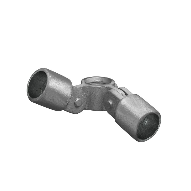 Corner swivel 90° Typ 48F, 60,3 mm, Galvanized (Klemp) - Round Tubefittings