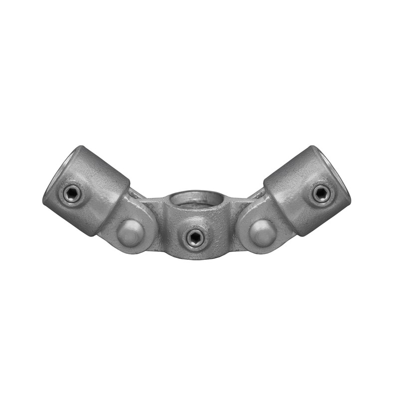 Double swivel Typ 46F, 60,3 mm, Galvanized (Klemp) - Round Tubefittings