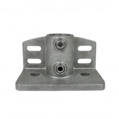 Flange with toeboard adaptorTyp 147D, 42,4 mm, Galvanized (Klemp)