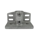 Flange with toeboard adaptorTyp 147E, 48,3 mm, Galvanized (Klemp)