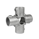 Add-on Four Socket Cross Typ 26OE, 48,3 mm, Galvanized (Klemp)