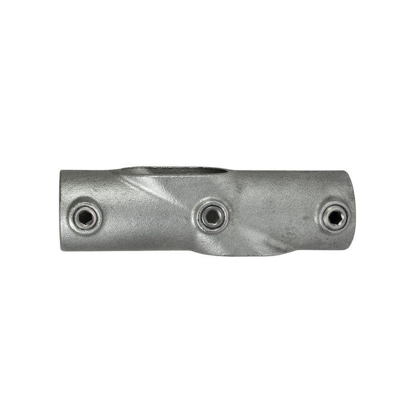 Cruz ajustable de dos zócalos Typ 23C, 33,7 mm , Galvanizado (Klemp) - Abrazaderas de tubo redondas