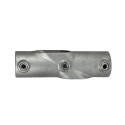 Cruz ajustable de dos zócalos Typ 23D, 42,4 mm, Galvanizado (Klemp)