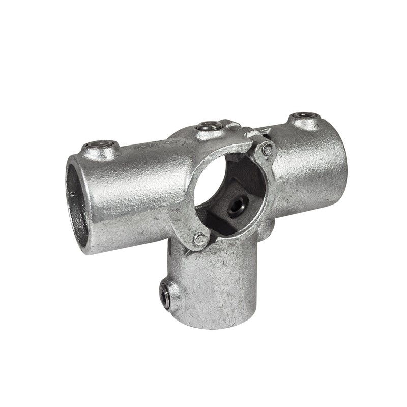 Add-on Side Outlet Tee Typ 24OE, 48,3 mm, Galvanized (Klemp) - Round Tubefittings