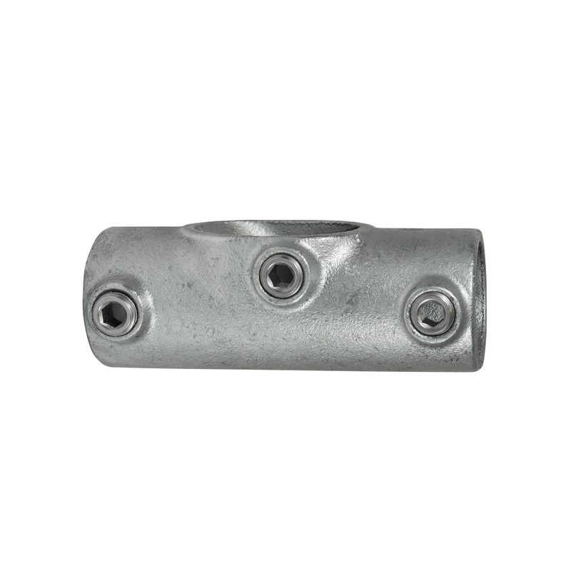 Railing attachment up to 45°Typ 27C, 33,7 mm , Galvanized (Klemp) - Round Tubefittings