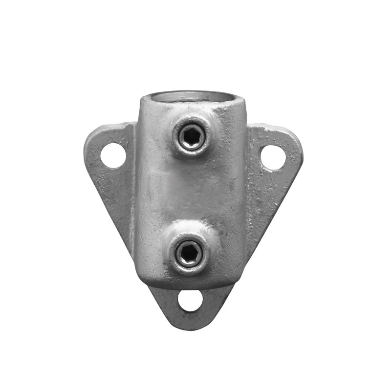 Rohrverbinder Wandhalter Dreieckflansch - Typ 53C - 33,7 mm (Klemp) - Runde Rohrverbinder Verzinkt