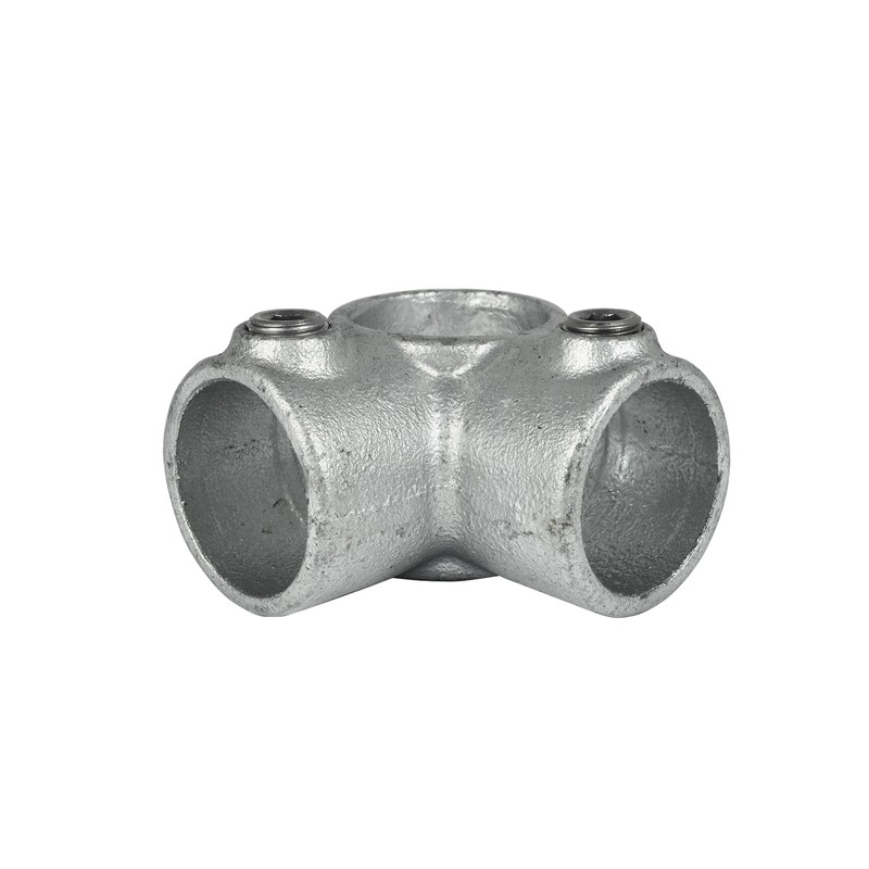 Coin avec tube creux 90° Typ 20C, 33,7 mm , Galvanisé (Klemp) - Colliers de serrage ronds